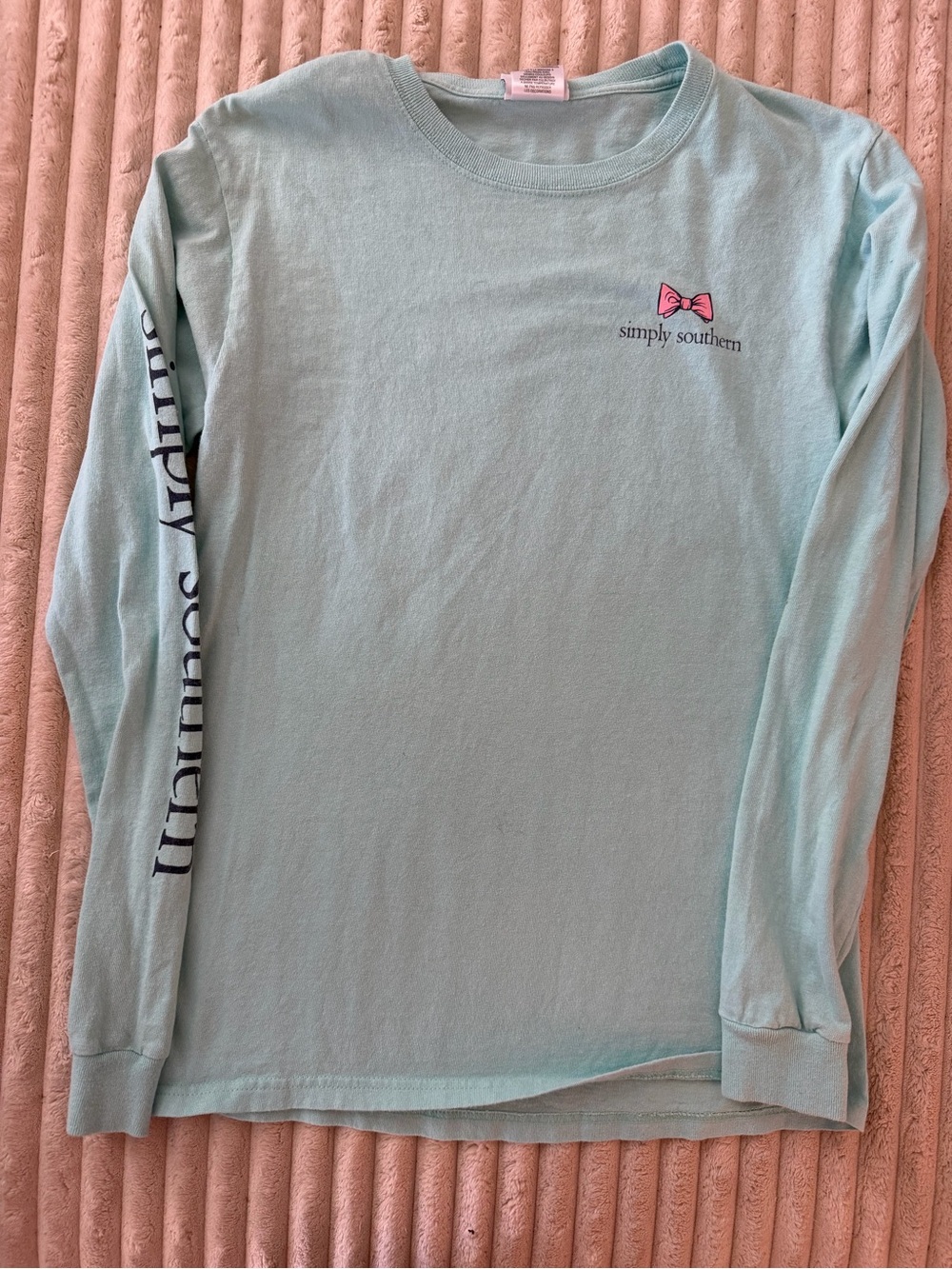 Simply Southern' Long-Sleeve Tee with Pink Bow